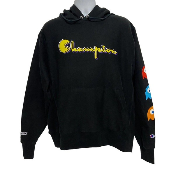 Champion Other - Champion Pacman Limited Edition Mens Large Unisex Black Hoodie 2019 NWT!